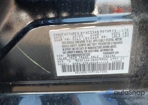 2024 Nissan Sentra Sv Xtronic Cvt from USA, damaged, VIN 3N1AB8CVXRY267026